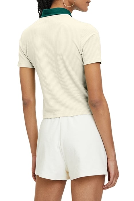 LOOKNOW RIBBED POLO SHIRT ANTIQUE WHITE 2