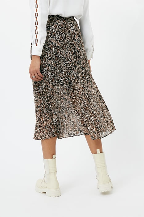 ARABESQUE PRINT PLEATED MIDI SKIRT 2
