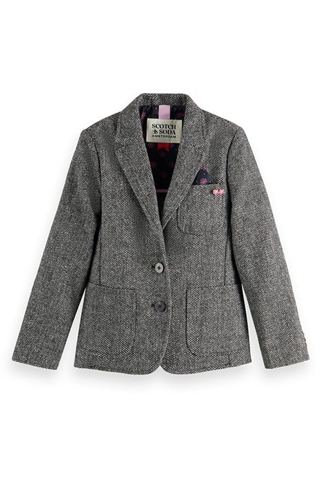 WOOL BLEND HERRINGBONE BLAZER HERRINGBONE TWEED 4