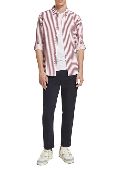 REGULAR FIT STRIPED SHIRT JAM WHITE STRIPE 3