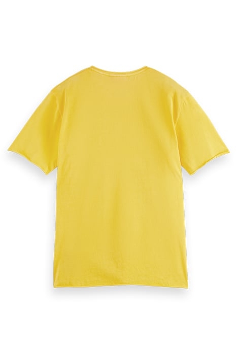 RELAXED FIT RAW EDGE T-SHIRT IN ORGANIC COTTON SPOTLIGHT 5