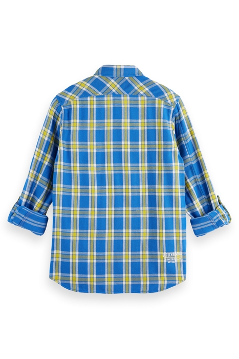 ARCHIVE DOUBLE FACE TWILL CHECK YELLOW BLUE CHECK 2