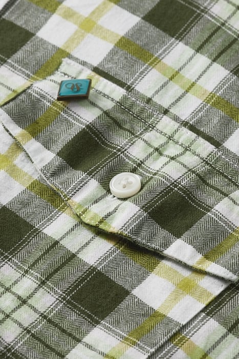 LIGHTWEIGHT FLANNEL CHECK SHIRT GREEN CHECK 8