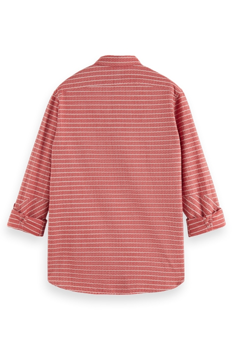 YARN DYED STRIPE SHIRT AMP RED STRIPE 5