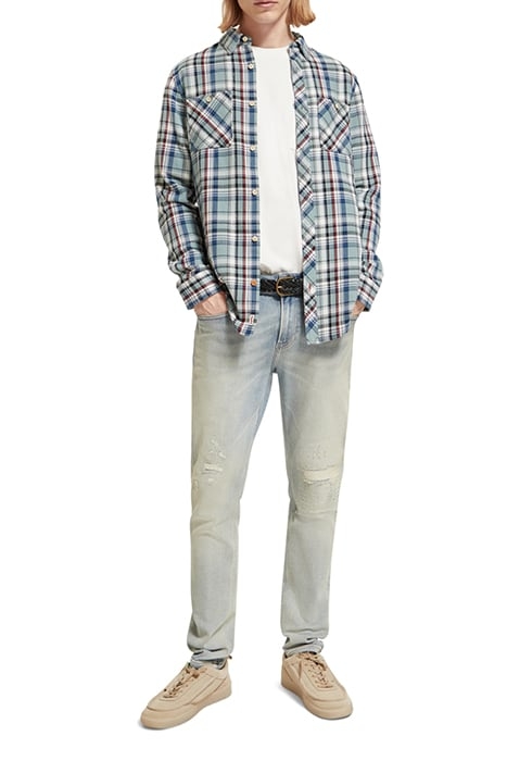 ARCHIVE FLANNEL CHECK BLUE RED CHECK 3