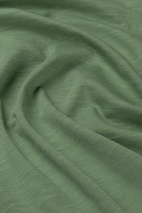 BASIC ROUND NECK TEE SLUB JERSEY LODEN FROST 5