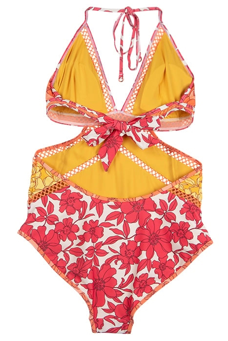 HANNAH-PRINTED ONE-PIECE CORAL 2