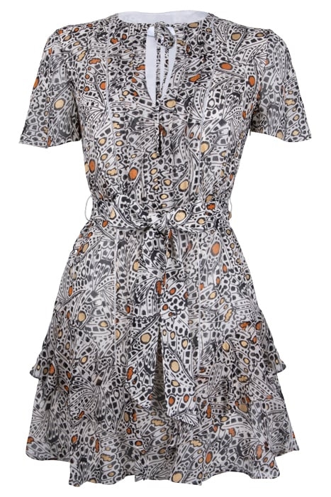 MARLEN-ANIMAL DRESS IVORY 1