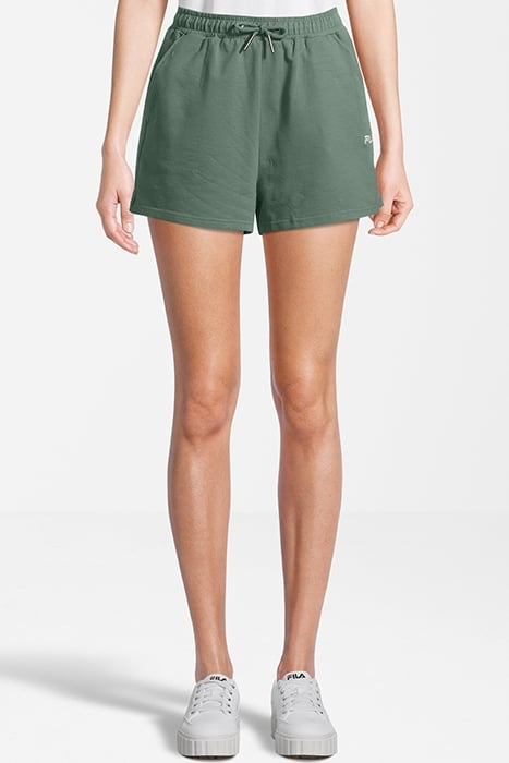 BRANDENBURG HIGH WAIST SHORTS SILT GREEN 1