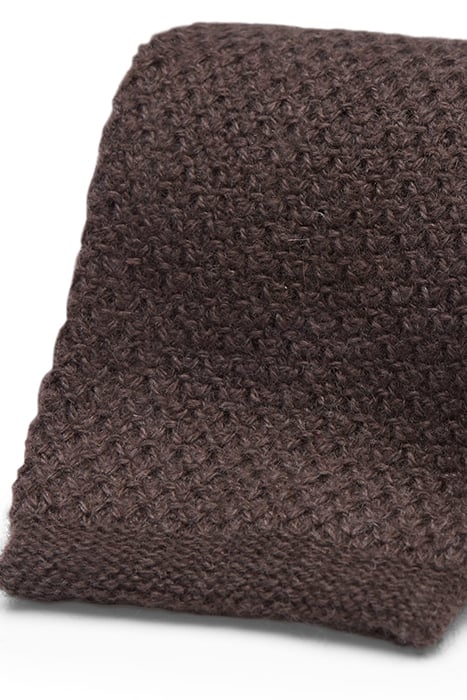 BROWN KNITTED TIE 2