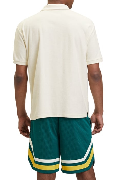 LIVERPOOL TOWELLING POLO SHIRT ANTIQUE WHITE 2