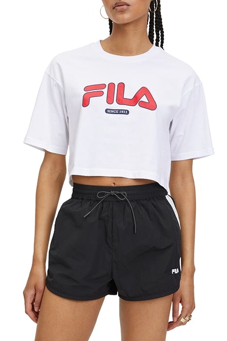 LUCENA CROPPED GRAPHIC TEE BRIGHT WHITE 1