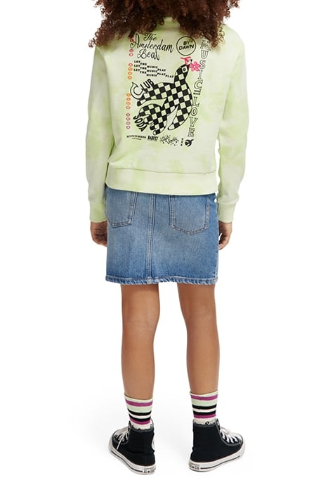 RELAXED-FIT TIE-DYE SWEATSHIRT LIMELIGHT TIEDYE 3