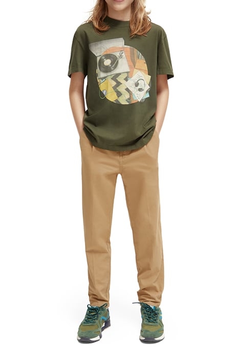COTTON IN CONVERSION SKATE-FIT ARTWORK T-SHIRT KHAKI 3
