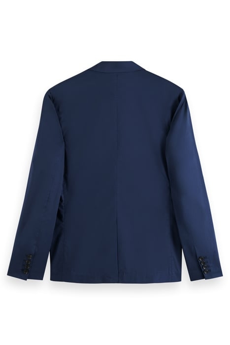 DOUBLE-BREASTED STRETCH POPLIN BLAZER STEEL 5