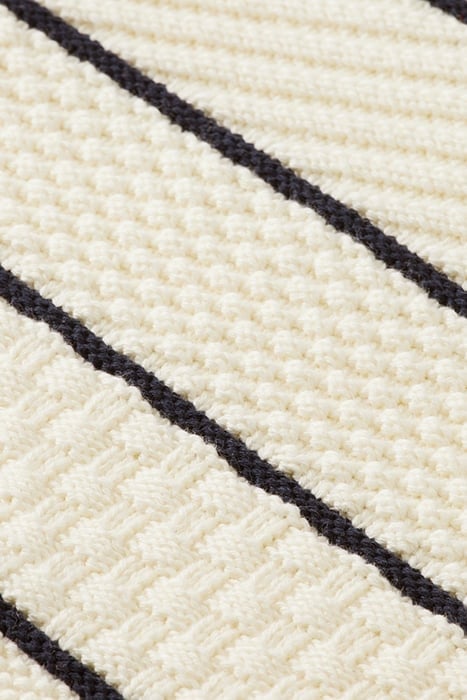 BUTTON SHOULDER BRETON PULLOVER ECRU 7