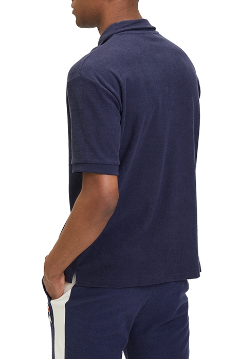 LIVERPOOL TOWELLING POLO SHIRT BLACK IRIS 2