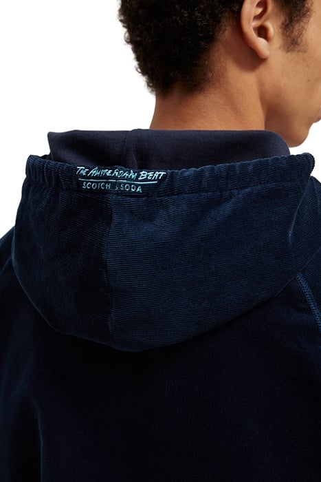 CORDUROY HOODIE STEEL 6