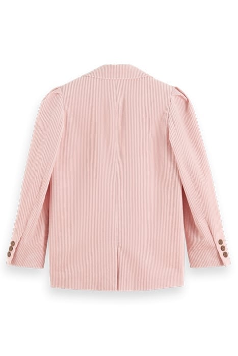 SINGLE-BREASTED CORDUROY BLAZER DUSTY PINK 5