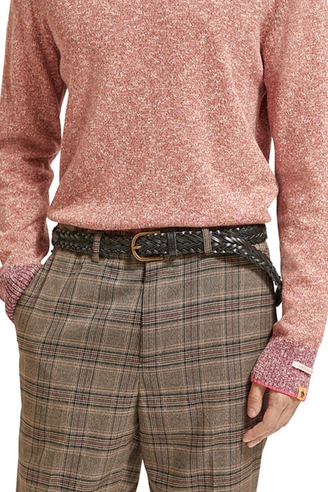 BRAIDED LEATHER BELT BLACK 2