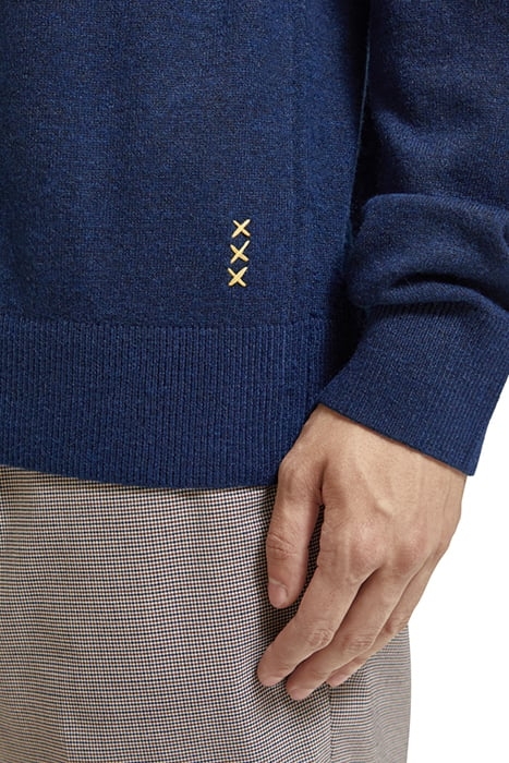 DROPPED SHOULDER BASIC MOCK IN RECYCLED POLYESTER BLEND NIGH 7