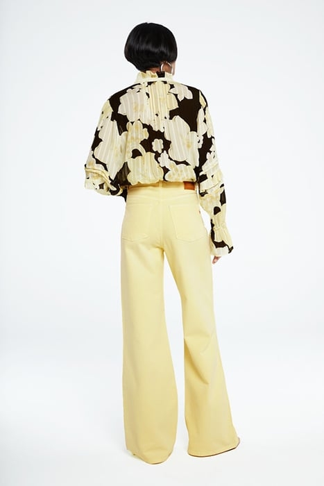 FERDI BLOUSE BLACK/LEMON SORBET 3