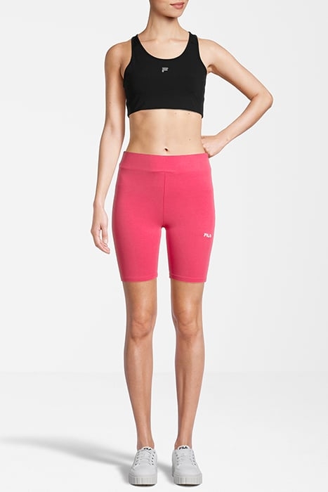 BUCKAUTAL HIGH WAIST SHORT LEGGINGS CARMINE 3