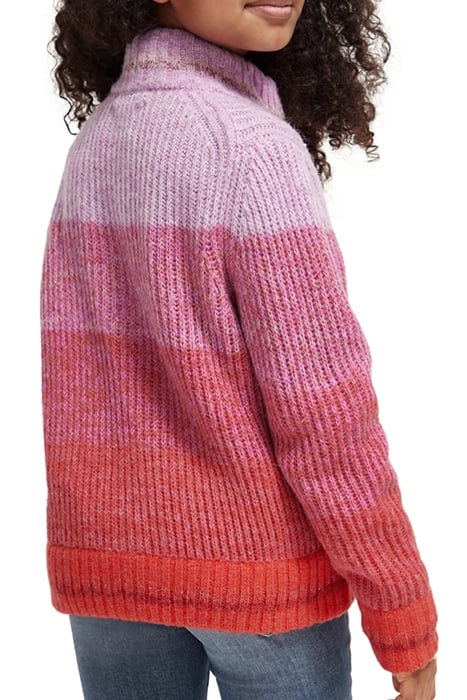 HALF-ZIP GRADIENT PULLOVER WINTER SUNSET 2