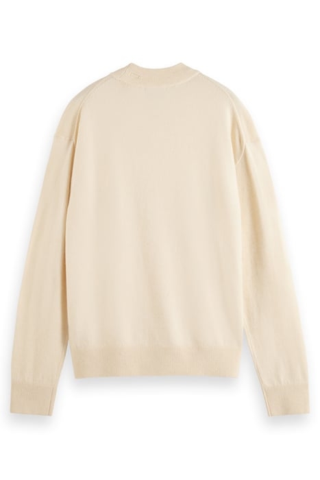 DROPPED SHOULDER BASIC MOCK IN RECYCLED POLYESTER BLEND LIGH 5