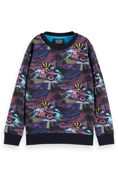 RELAXED FIT ALL-OVER PRINTED SWEATSHIRT COLOURFUL SCENERY 4