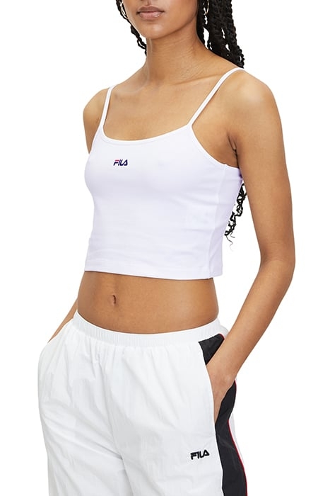 LONI CROPPED SPAGHETTI TOP BRIGHT WHITE 6