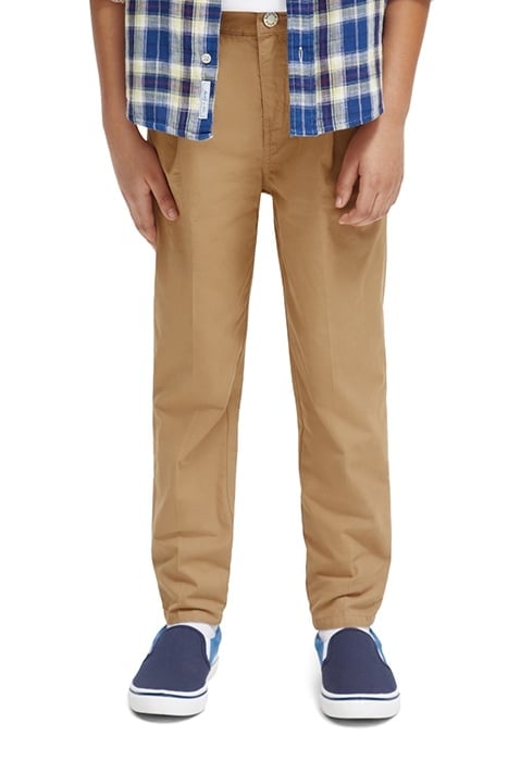 LOOSE TAPERED FIT- PEACHED COTTON CHINO SAND 1