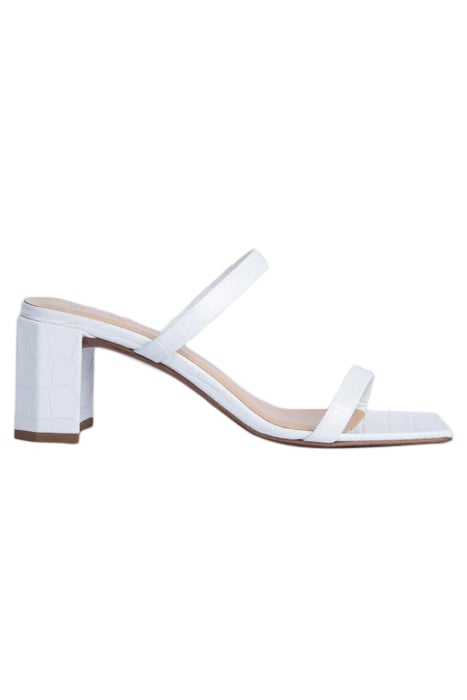 TANYA WHITE CROCO EMBOSSED LEATHER 1