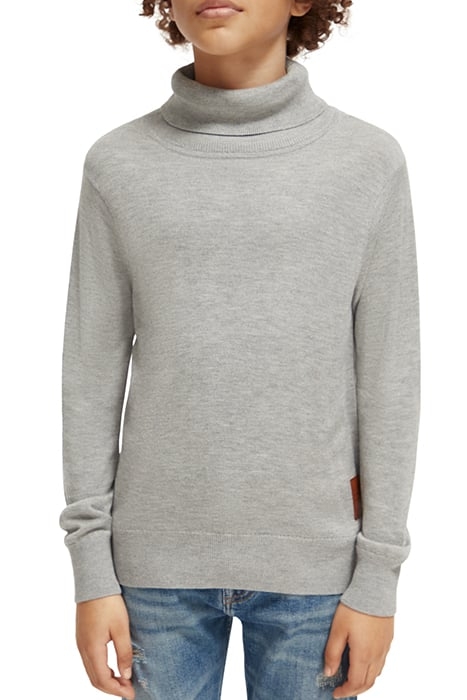 ROLL NECK PULLOVER GREY MELANGE 1