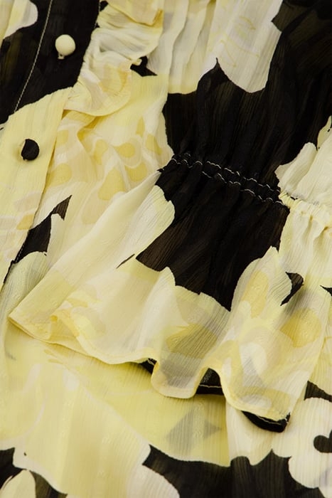 FERDI BLOUSE BLACK/LEMON SORBET 5