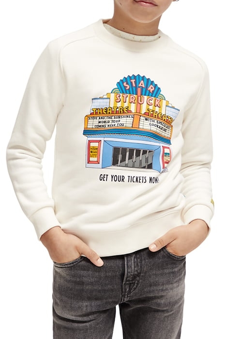 RELAXED-FIT ARTWORK SWEATSHIRT OFF WHITE 1