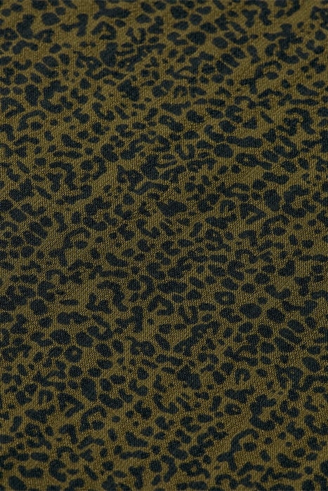 MIDI WRAP DRESS LEOPARD SPOT GREEN 8