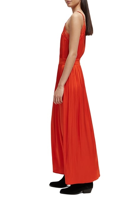 WAISTED CAMI DRESS RED SKIES 7