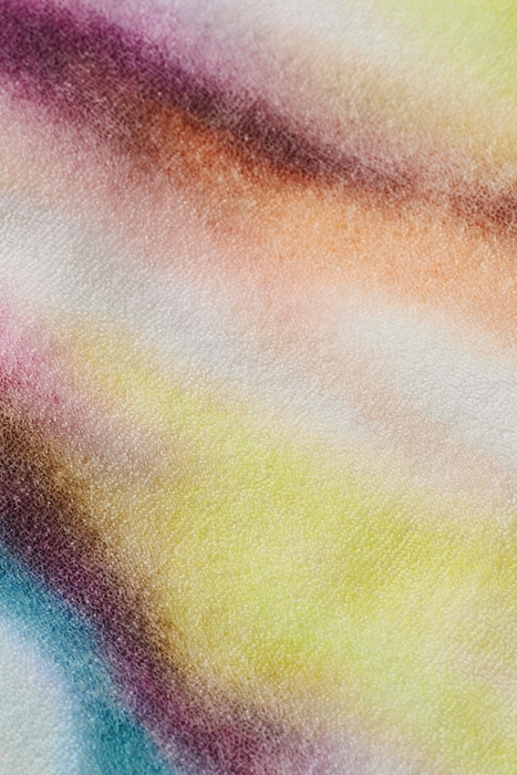 AOP TOWELING SHIRT BLURRED LANDSCAPE PINK 7