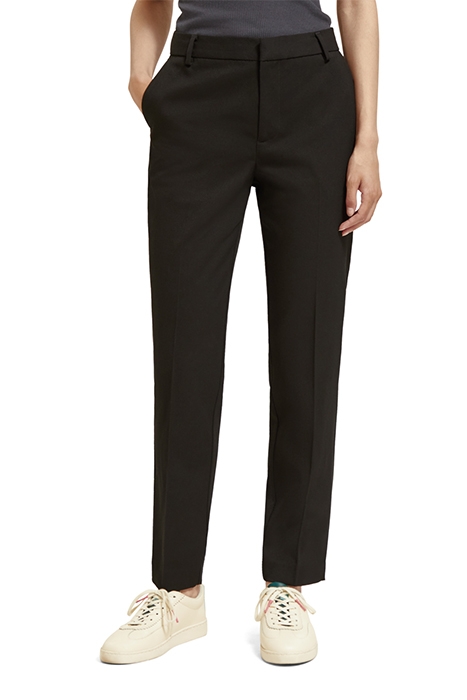 LOWRY - MID RISE SLIM PANT IN GABARDINE EVENING BLACK 1