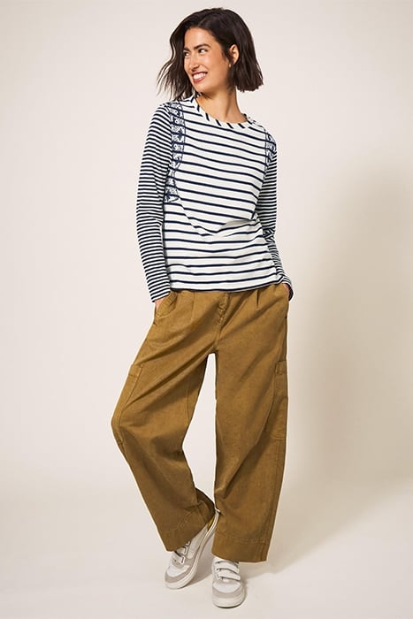 LONG SLEEVE WEAVER TEE BLUE 3