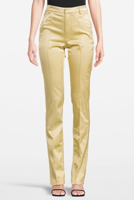 SLIM SATIN TROUSERS LIGHT AMBE 1