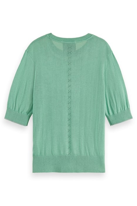 SHORT SLEEVED CREW NECK PULLOVER FROZEN MINT 5