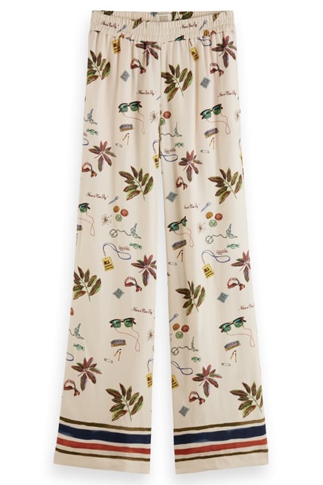 GIA - PRINTED MID RISE WIDE LEG PANTS FESTIVAL TRINKET 4