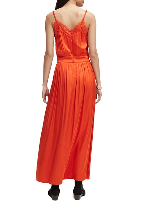 WAISTED CAMI DRESS RED SKIES 2