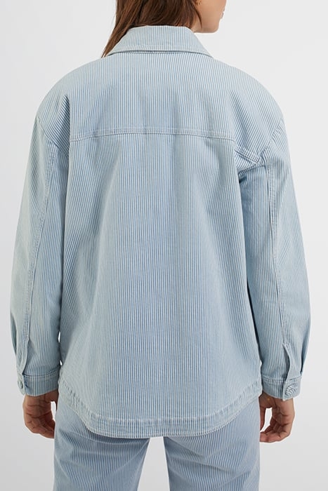 BLUE JACKET WITH WHITE THIN STRIPES 2