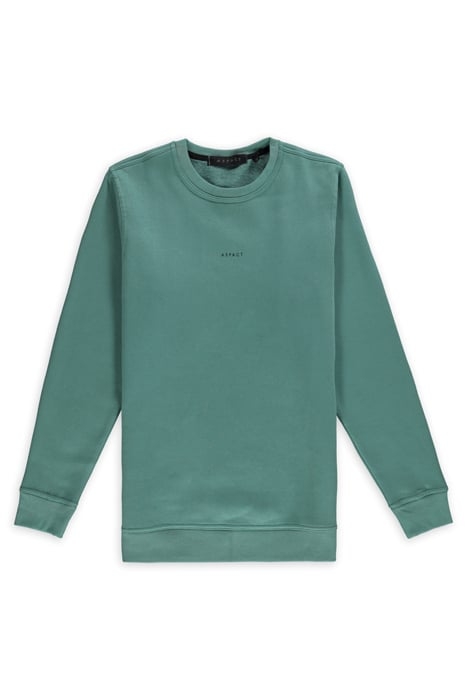 ASPACT BACK LOGO SWEATER BERYL GREEN 1