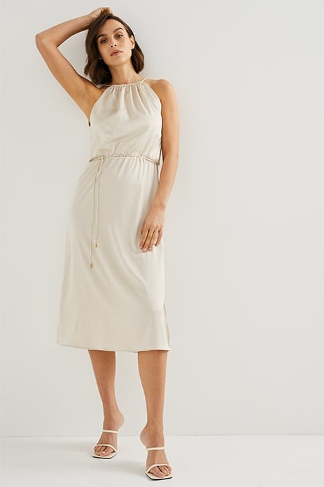 DRESS MID LENGTH BEIGE 4