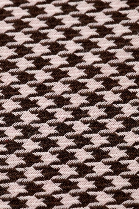 HANA - HOUNDSTOOTH HIGH RISE WIDE LEG PANTS HOUNDSTOOTH PINK 8