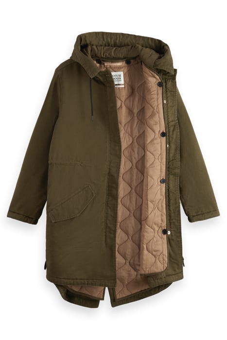 PARKA WITH DETACHABLE INNER GILET MILITARY 6